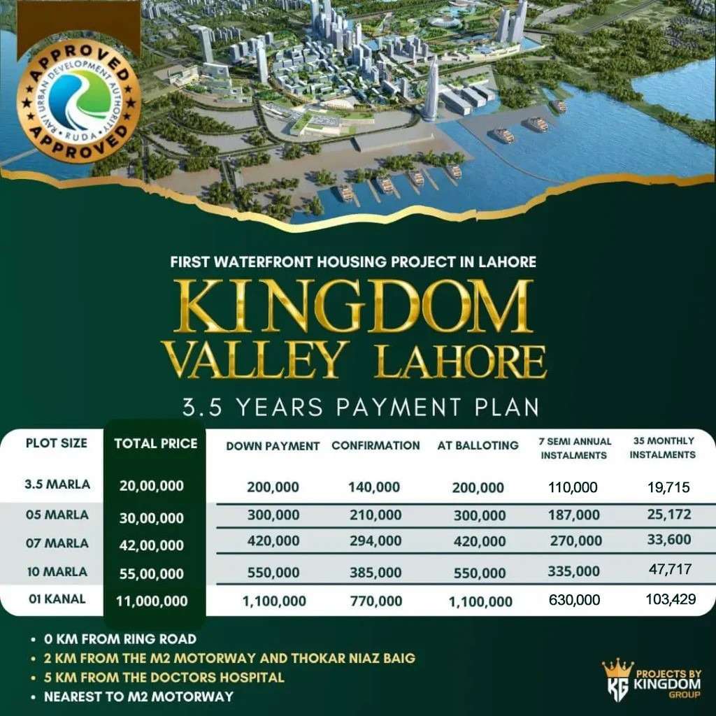 Kingdom vally payments plan