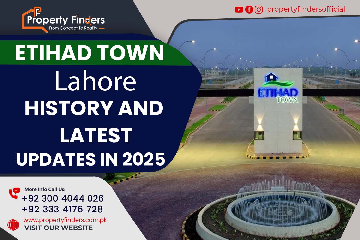 Etihad Town Lahore -Property Finders