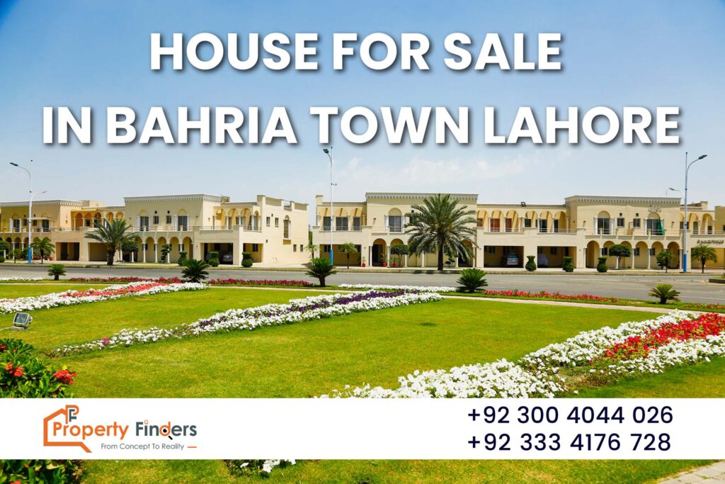 House for Sale in Bahria Town Lahore-property finders